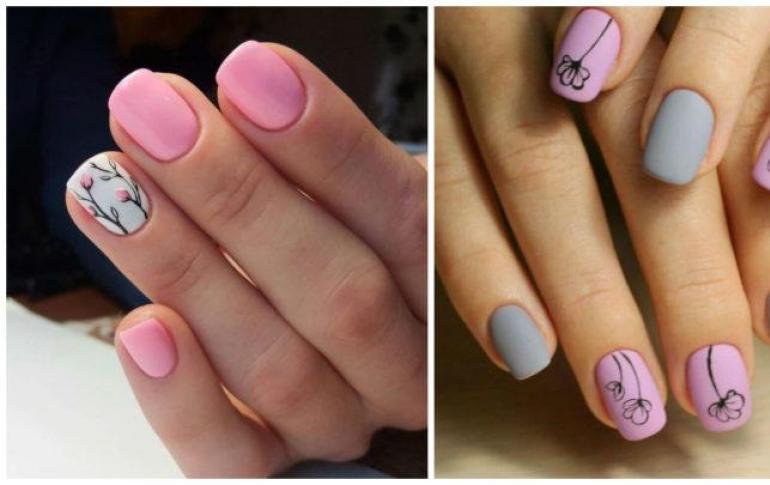 What fashionable spring nail design to make: photo ideas Manicure on a spring theme